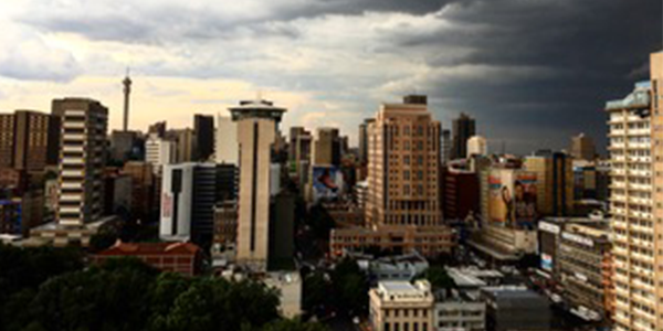 Storm brewing over Johannesburg credit David Francis
