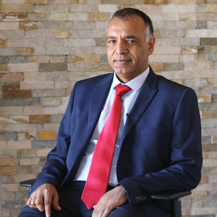 Professor Shabir A. Madhi Professor of Vaccinology at Wits University and Director of the Medical Research Council Vaccines and Infectious Diseases Analytics Research Unit (VIDA). ©WITS UNIVERSITY