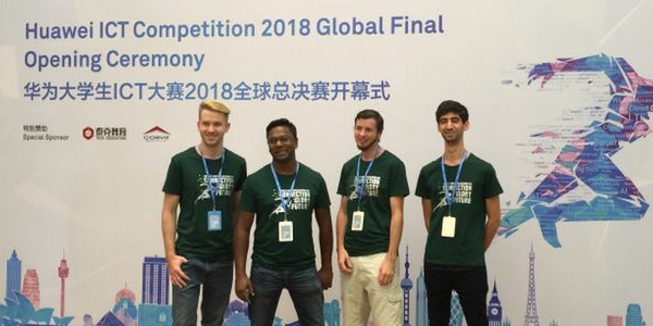 Wits winners at the Huawei ICT Skills competition in China.