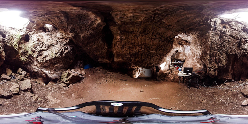 Inside the Dinaledi cave system.