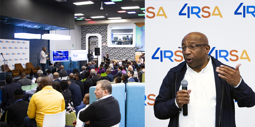 Telkom CEO Sipho Maseko addressing @4IRSA Digital Economic Summit media launch.