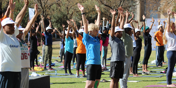 Yoga Day offered as part of Wellness Week was enjoyed by staff and students