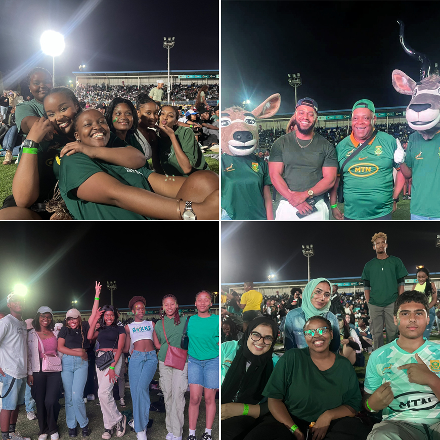 2023 Rugby World Cup Final screening at Wits University