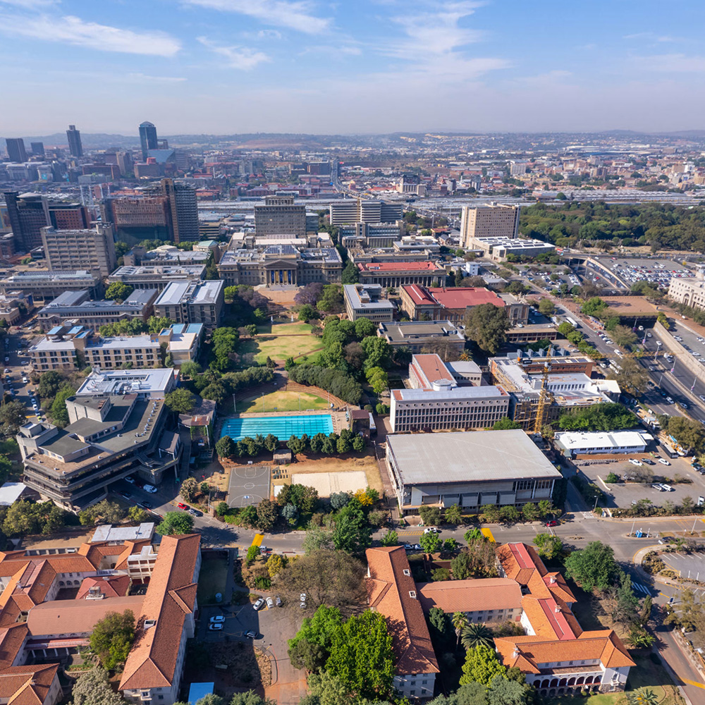 Aerial view of Wits