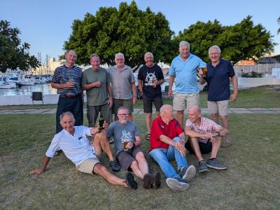 Back from left: Wig Dreyer, Ian Woods, Rory King, Lothar Dann, Al McLaren, Dave van Rensburg, Gordon Prestedge Front from left: Matt Lankers, Dennis Rink, Derrick Read and Graham Rabe - absent Rory King.