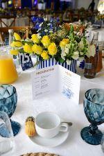 Table settings at Founders' Tea 2025.