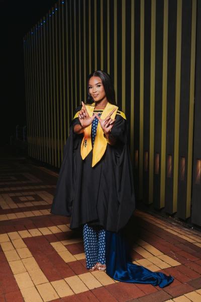 Lethabo Monametsi majored in sociology and law at Wits and graduated in 2026.