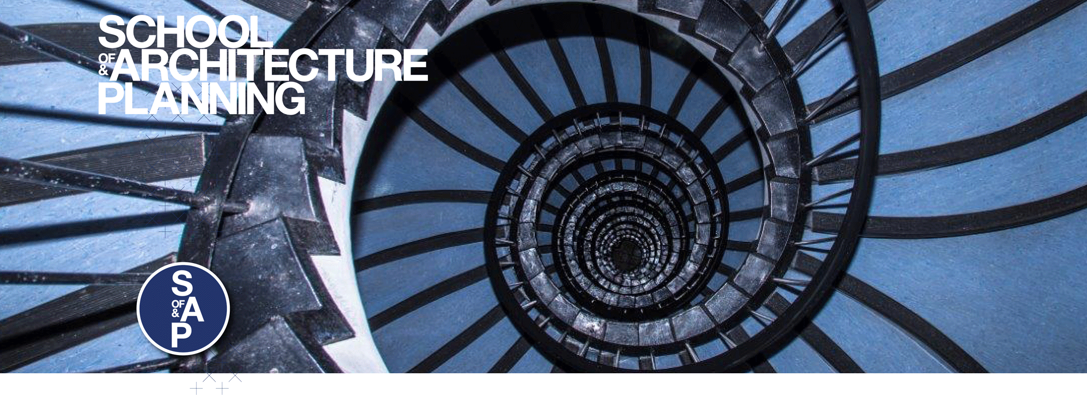 Header spiral staircase in John Moffat building