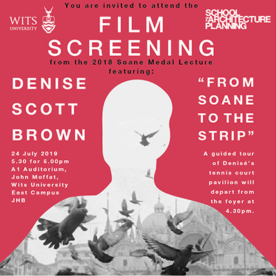 Event poster film screening From Soane to the Strip