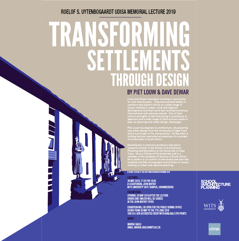 Event poster Transforming settlements through design