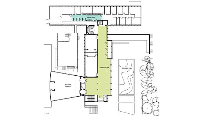 Ground floor plan of Johan Moffat Building Ground floor plan of Johan Moffat Building