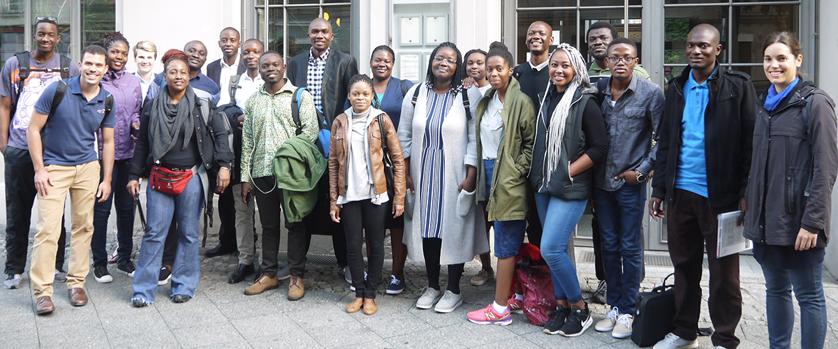 Masters and PhD students on Summer School trip to Berlin