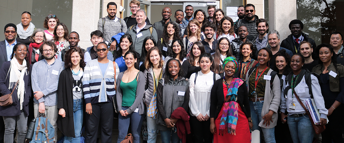 Technische Universität Berlin and Wits students outside the John Moffat Building