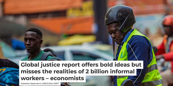 Global justice report offers bold ideas but misses the realities of 2 billion informal workers