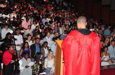 Students of the Faculty of Health Sciences 2017 take their Hippocratic Oath as they start 2017