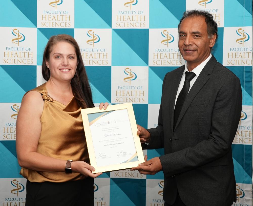 Dr Kristie Bloom receives a funding excellence award