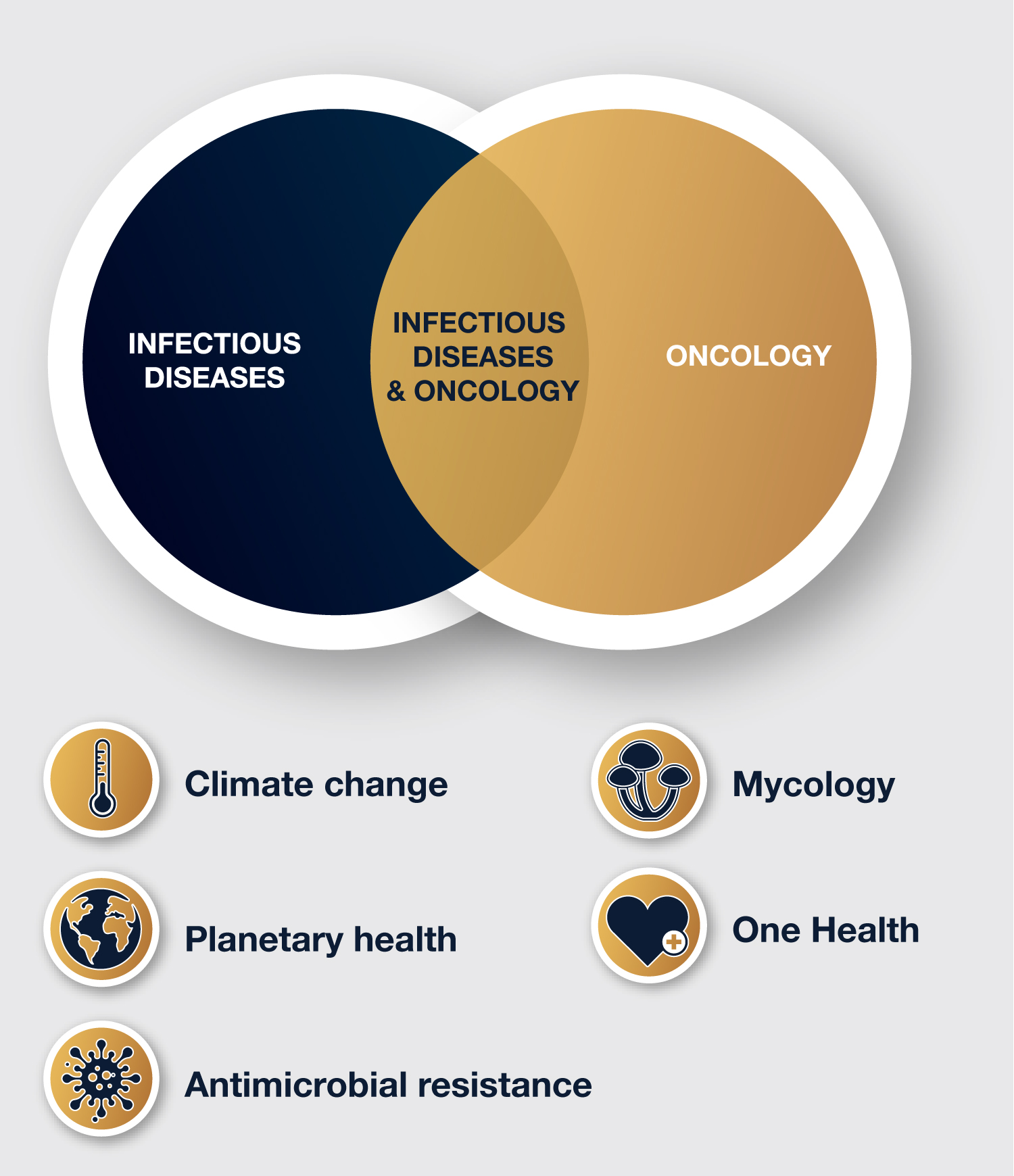 Research themes climate change, planetary health, antimicrobial resistance, one health mycology,