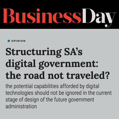 Icon of opinion piece in Business Day Newspaper