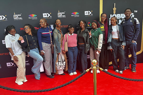 Wits Film & TV 4th year students at the MultiChoice Talent Factory Day hosted at the Joburg Film Festival at Sandton Square.