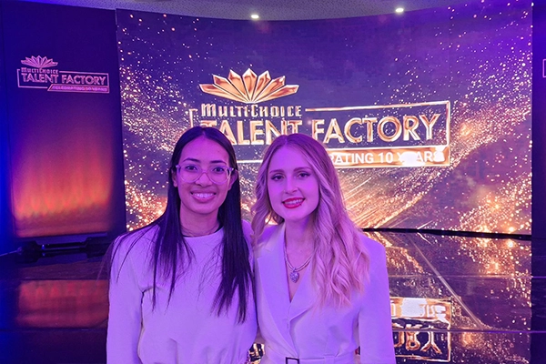 shannon-leigh moses and madelize de lange at south african multichoice talent factory academy