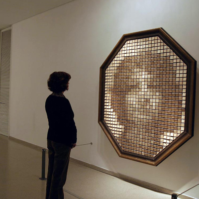 Wooden mirror