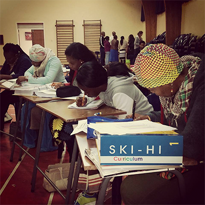 Home interventionists studying