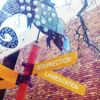Sign post on Education Campus