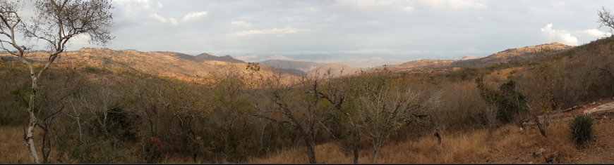 Panorama taken from Pullen Farm verandah copyright Gavin Snow