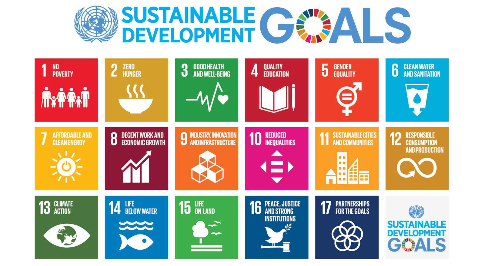 UN Sustainable development goals diagram