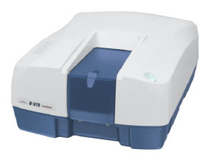 Jasco V-630 UV-Vis absorbance spectrophotometer