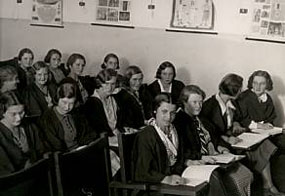 Students at a lecture, 1931 Students at a lecture, 1931