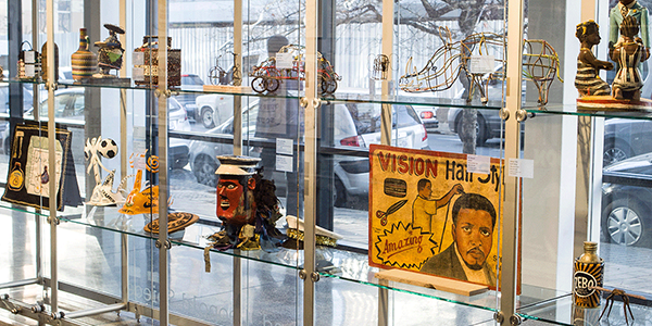 A street view taken from inside Wits Art Museum