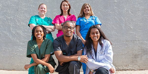 Students from the Faculty of Health Sciences at Wits