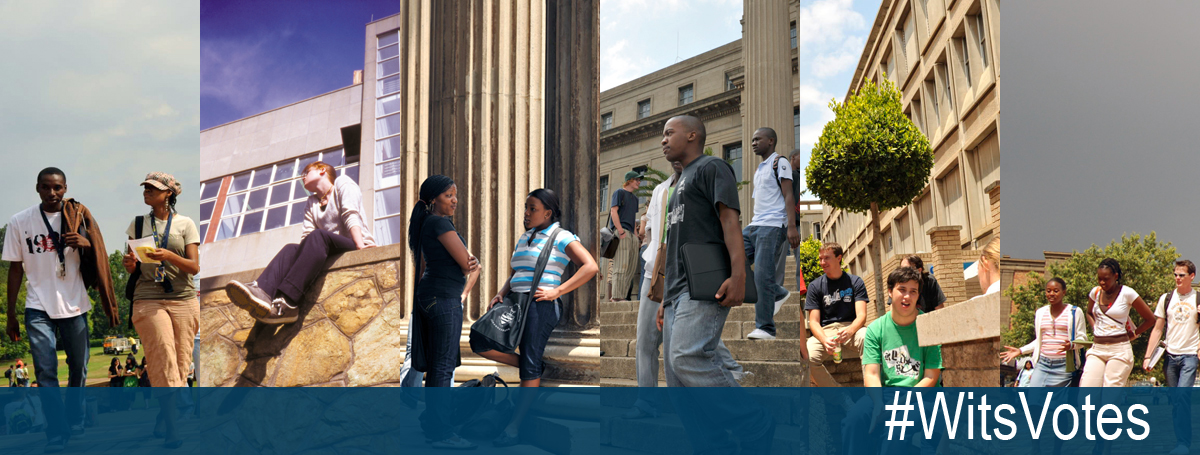 Students on campus. #WitsVotes