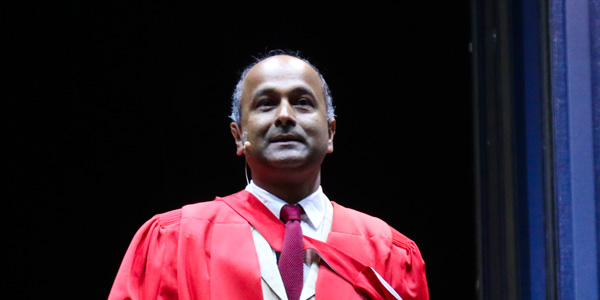Professor Dilip Menon addressed graduands on 30 March 2017 Professor Dilip Menon addressed graduands on 30 March 2017