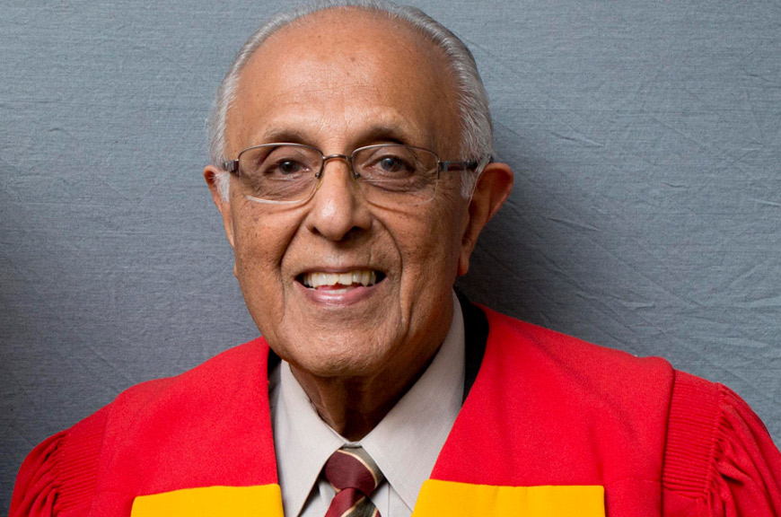 Wits University conferred an honorary doctorate on Ahmed Kathrada in 2012