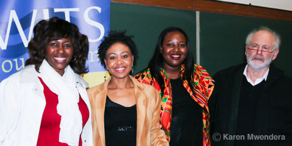Makhosi Khoza, Redi Tlabi, Mbali Ntuli and Professor Raymond Suttner Makhosi Khoza, Redi Tlabi, Mbali Ntuli and Professor Raymond Suttner