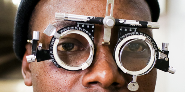 A Wits staff takes an eye test