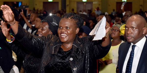 Communications Minister Faith Muthambi and former SABC COO Hlaudi Motsoeneng