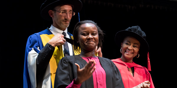 Nyeleti Nokwazi Nkwinika at graduates with M.A