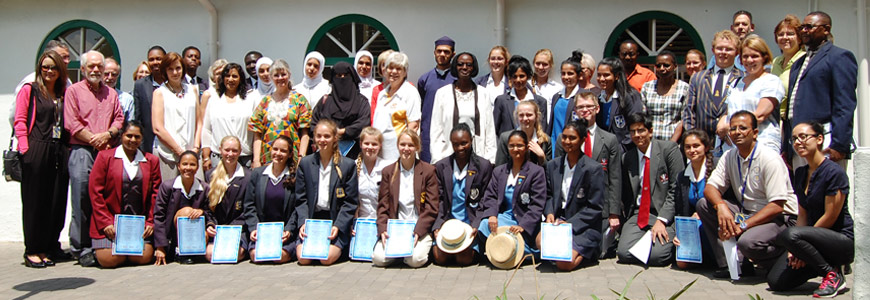 Learners, teachers and Wits staff at the prize giving ceremony.
