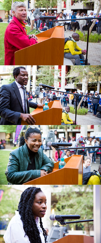 Speakers at the Postgraduate Recruitment Fair at Wits University