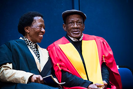 Santu Mofokeng and his wife Boitumelo