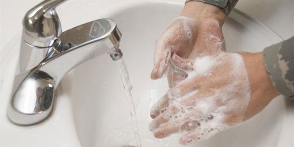 Washing hands to prevent Covid-19