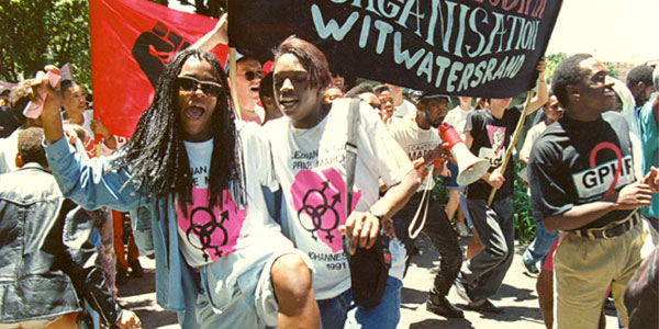 First Cape Town Pride 1993 | © Theresa Raizenberg Collection, GALA Queers Archive | Curiosity 13: #Gender - https://www.wits.ac.za/curiosity/