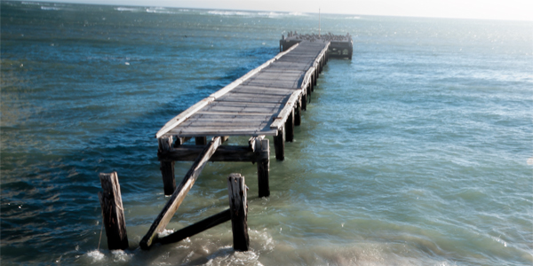 Jetty in the sea