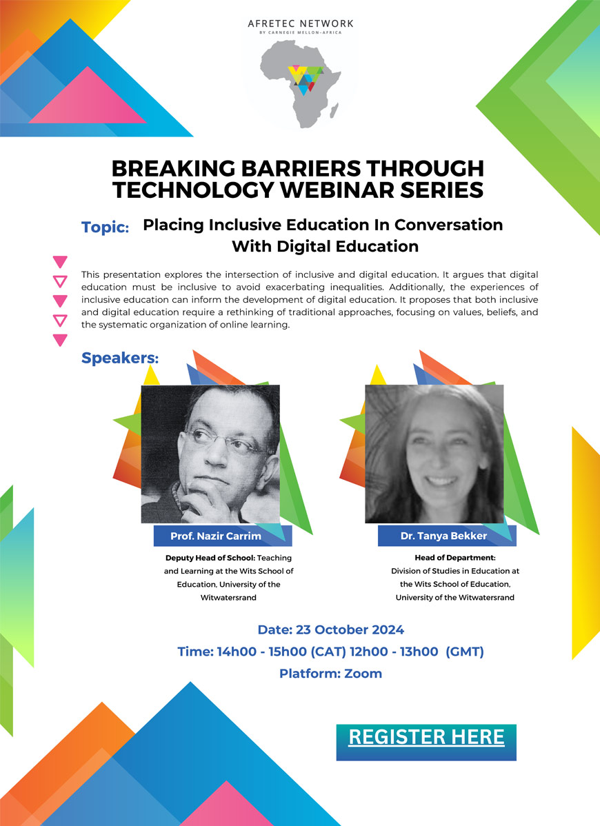 Breaking Barriers Through Technology Webinar Series