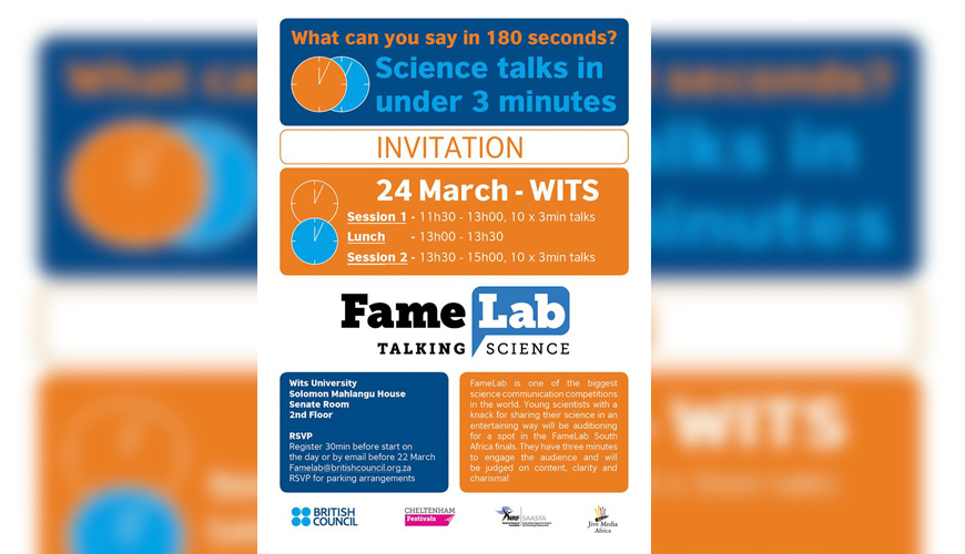 Wits FameLab Semi Finals