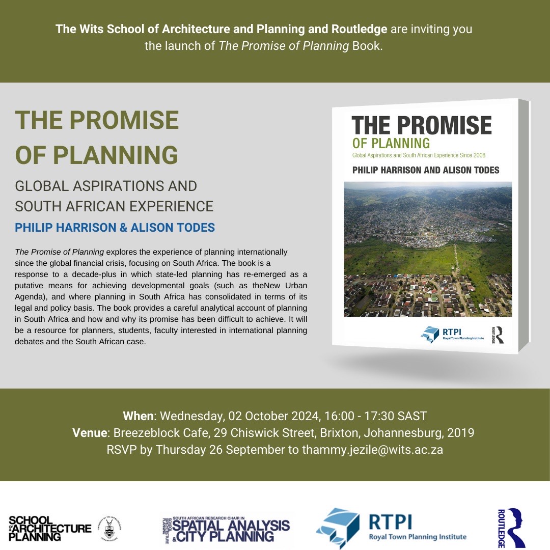 Launch of the promise of planning book