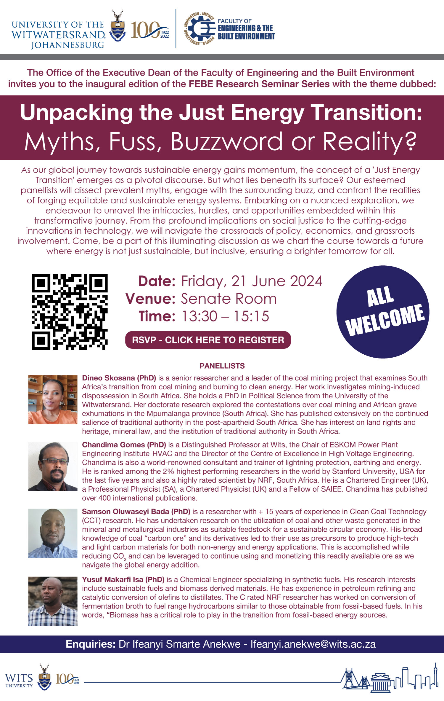 FEBE research seminar series